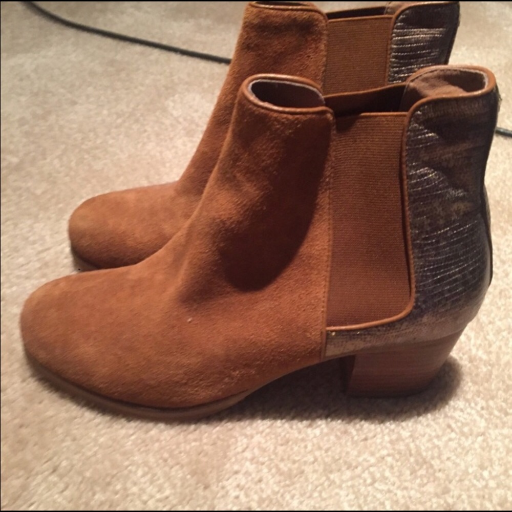 Anthropologie booties - worn once